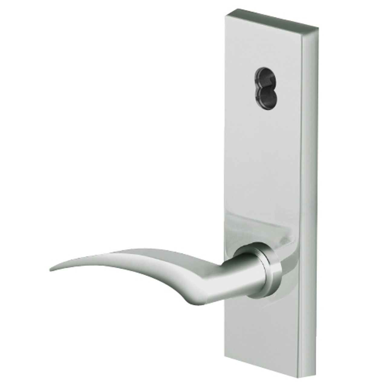 45H7TA17LN619 Best 40H Series Dormitory with Deadbolt Heavy Duty Mortise Lever Lock with Gull Wing LH in Satin Nickel