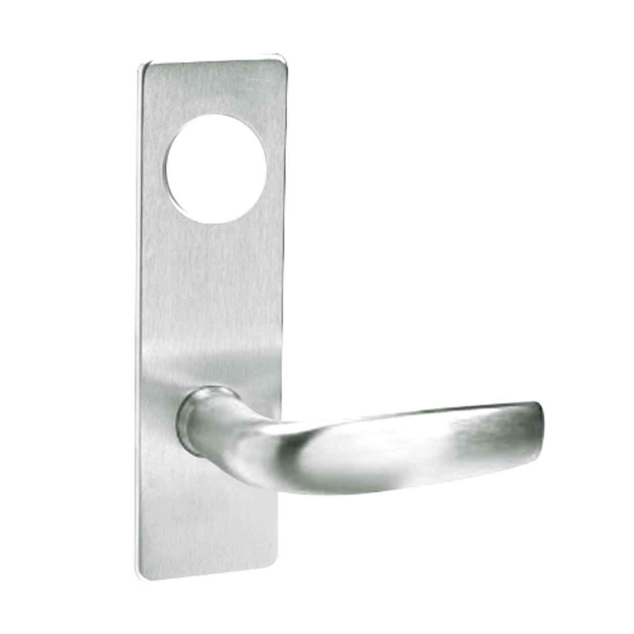 ML2082-CSM-618-CL6 Corbin Russwin ML2000 Series IC 6-Pin Less Core Mortise Dormitory or Exit Locksets with Citation Lever with Deadbolt in Bright Nickel
