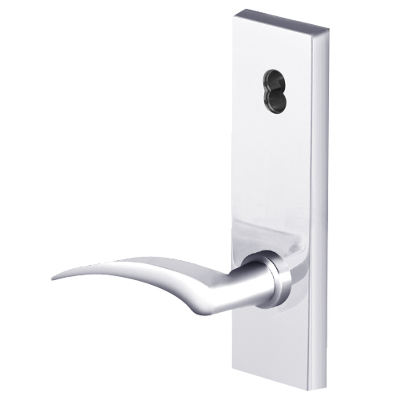 45H7HJ17LN625 Best 40H Series Hotel with Deadbolt Heavy Duty Mortise Lever Lock with Gull Wing LH in Bright Chrome