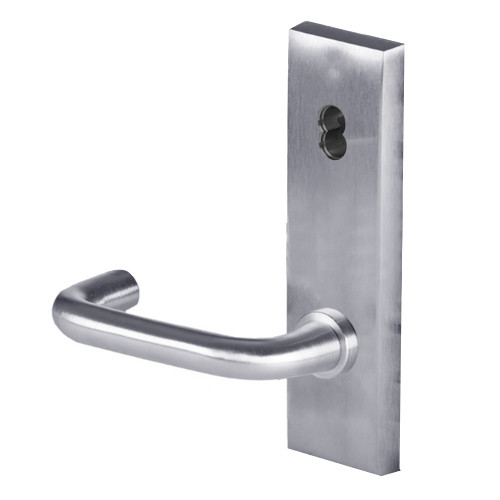 45H7R3N626 Best 40H Series Classroom Heavy Duty Mortise Lever Lock with Solid Tube Return Style in Satin Chrome