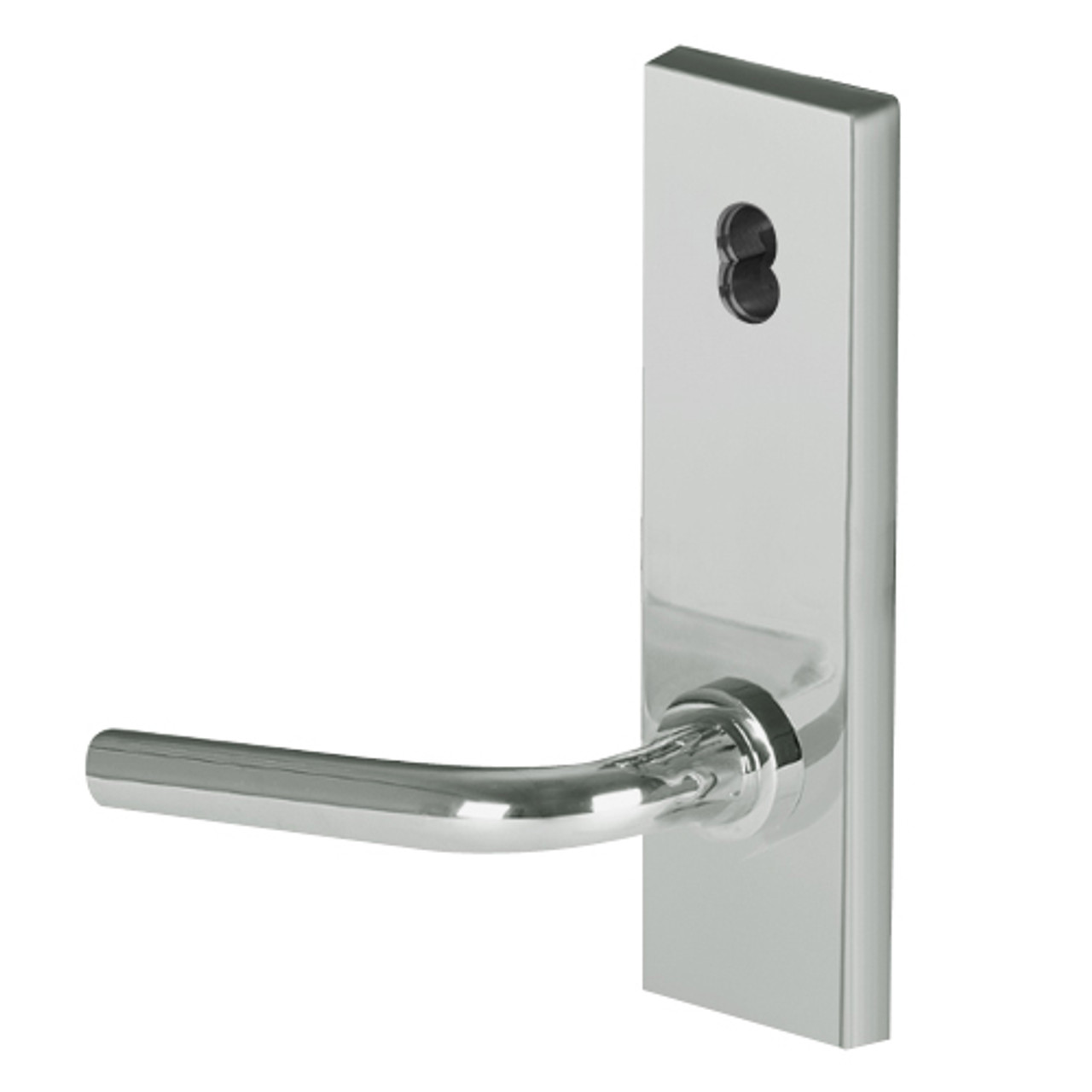 45H7R12N619 Best 40H Series Classroom Heavy Duty Mortise Lever Lock with Solid Tube with No Return in Satin Nickel
