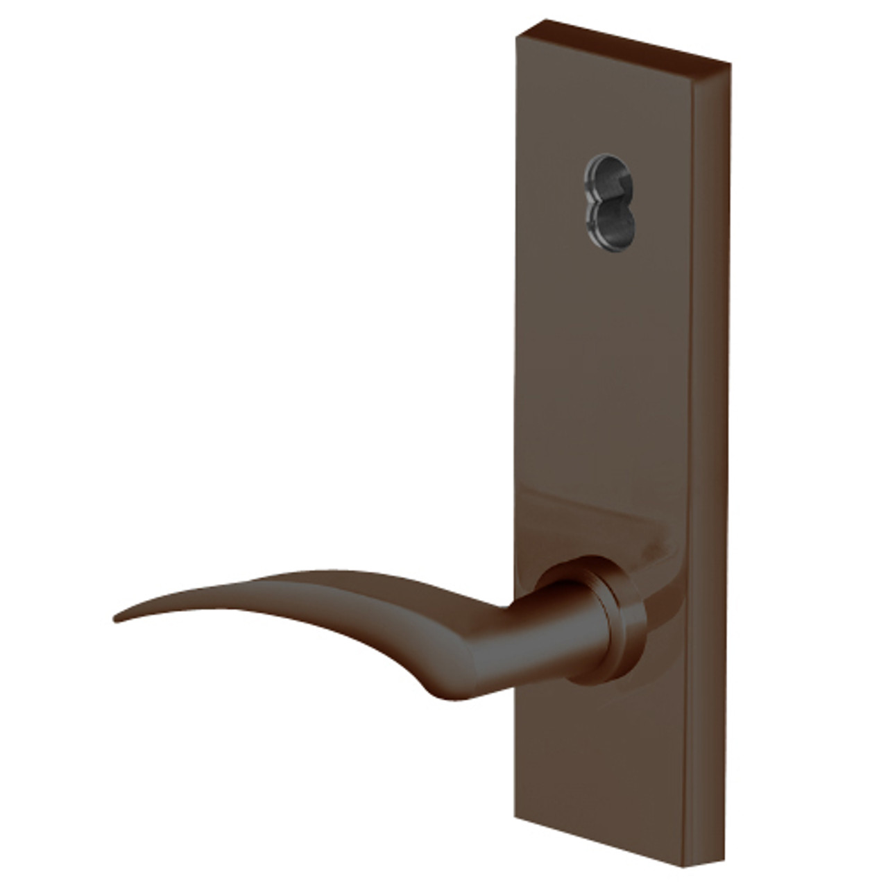 45H7R17LN613 Best 40H Series Classroom Heavy Duty Mortise Lever Lock with Gull Wing LH in Oil Rubbed Bronze