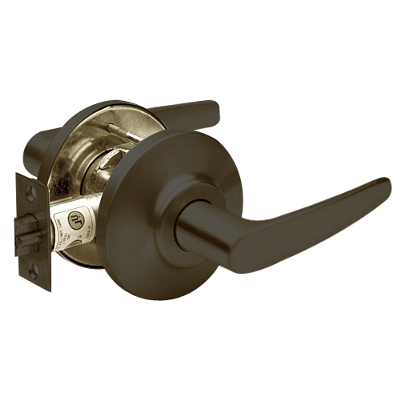 7KC40N16DSTK613 Best 7KC Series Passage Medium Duty Cylindrical Lever Locks with Curved Without Return Lever Design in Oil Rubbed Bronze