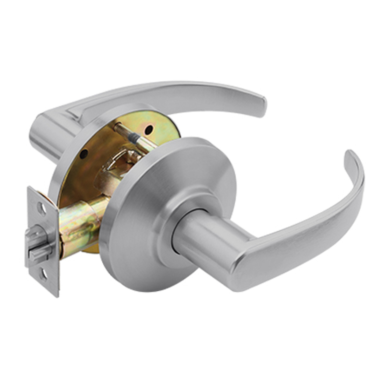 7KC40N14DS3626 Best 7KC Series Passage Medium Duty Cylindrical Lever Locks with Curved Return Design in Satin Chrome