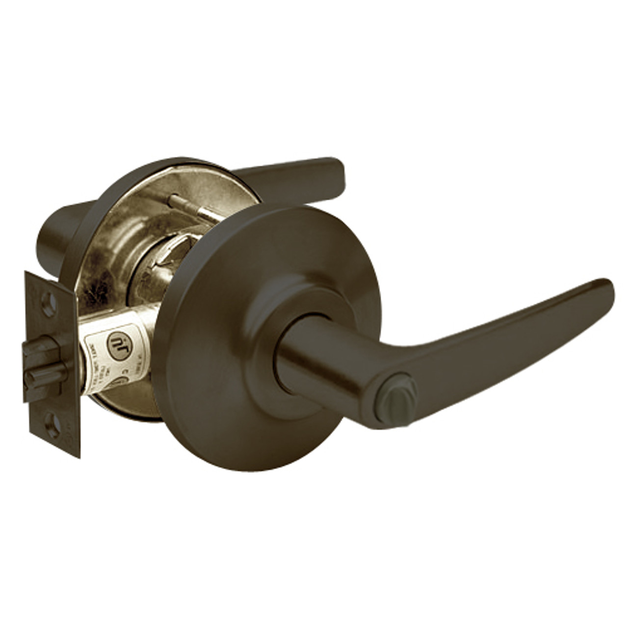 7KC40L16DS3613 Best 7KC Series Privacy Medium Duty Cylindrical Lever Locks with Curved Without Return Lever Design in Oil Rubbed Bronze