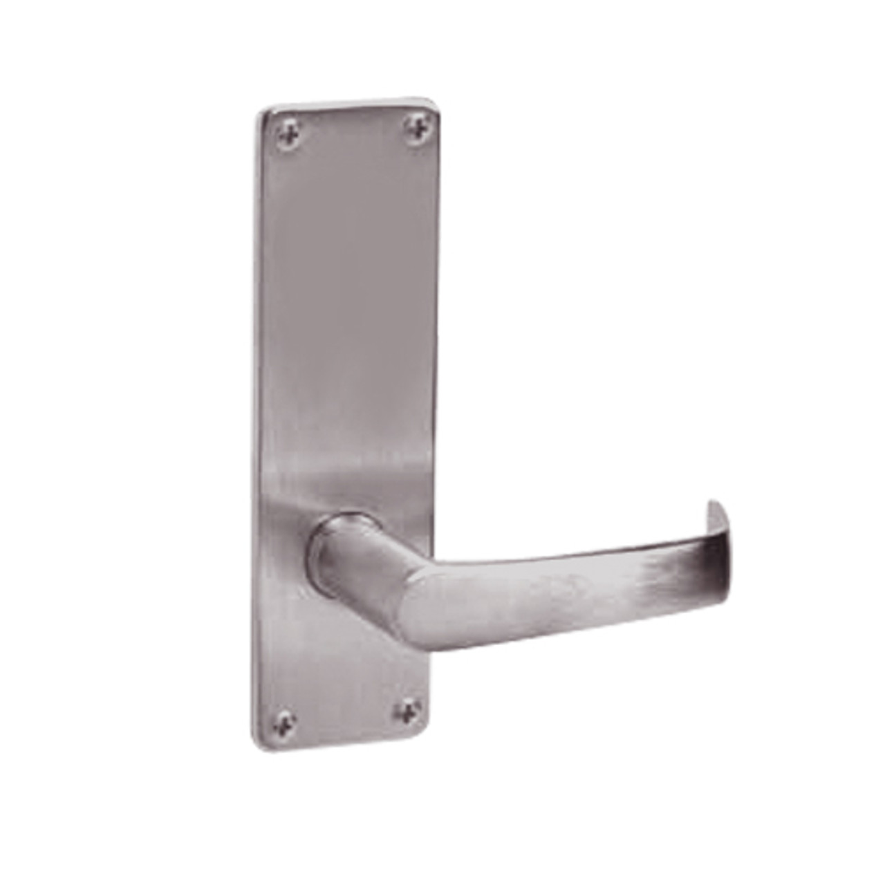 ML2051-NSN-630-CL6 Corbin Russwin ML2000 Series IC 6-Pin Less Core Mortise Office Locksets with Newport Lever in Satin Stainless