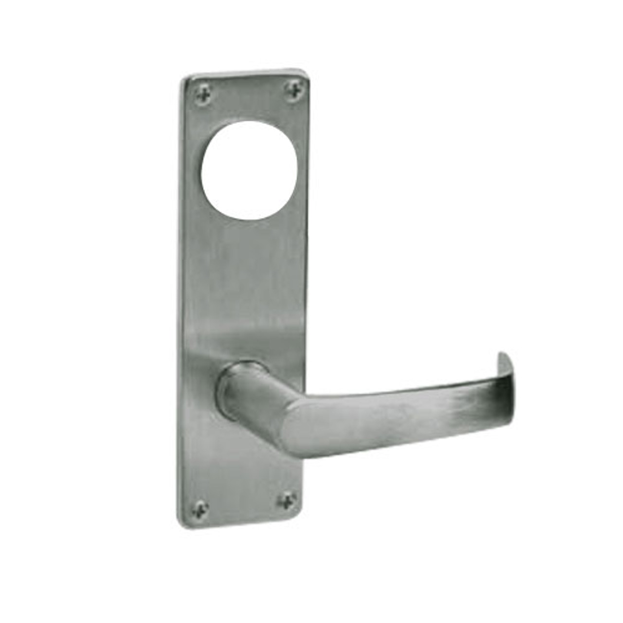 ML2056-NSN-619-CL6 Corbin Russwin ML2000 Series IC 6-Pin Less Core Mortise Classroom Locksets with Newport Lever in Satin Nickel