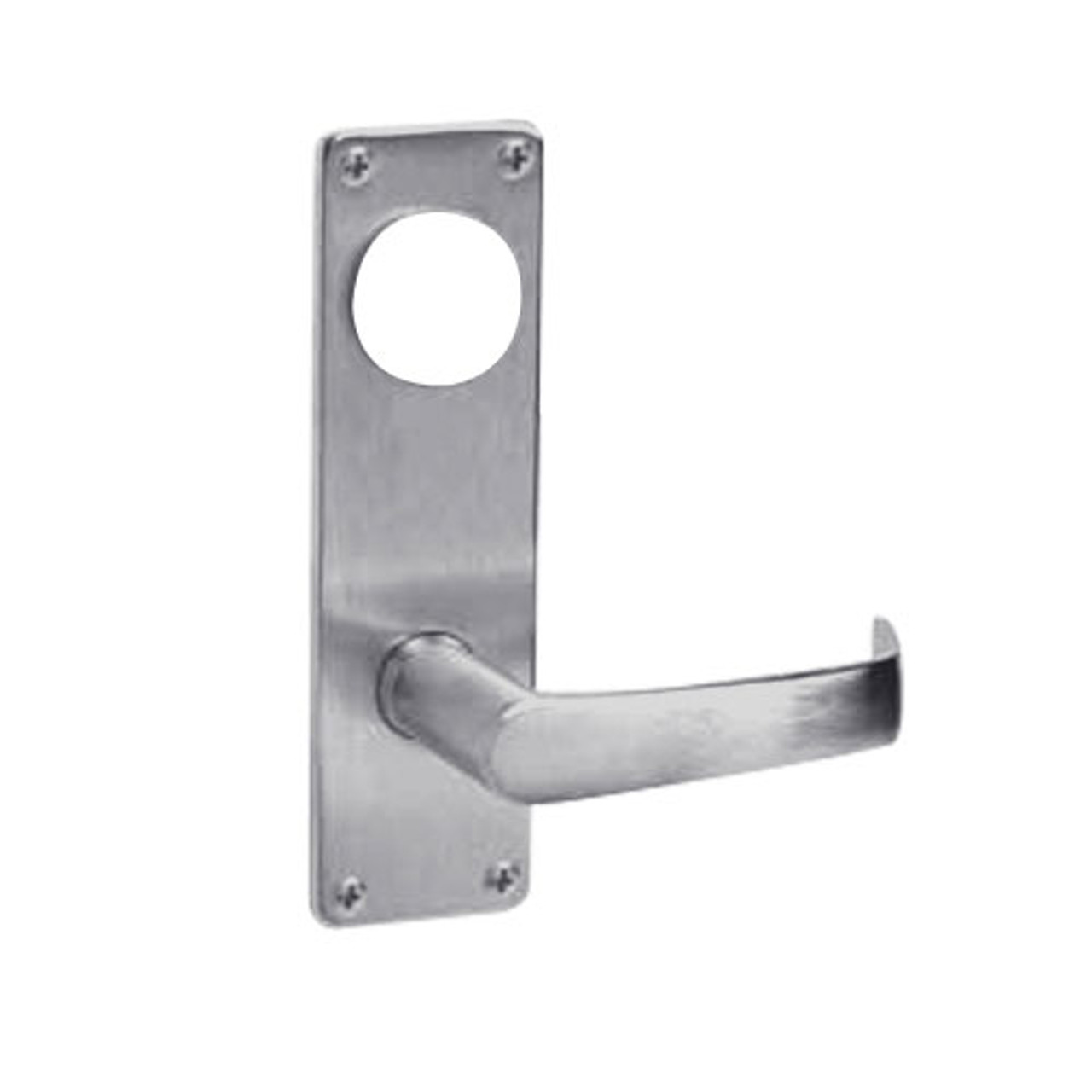ML2058-NSN-626-M31 Corbin Russwin ML2000 Series Mortise Entrance Holdback Trim Pack with Newport Lever in Satin Chrome