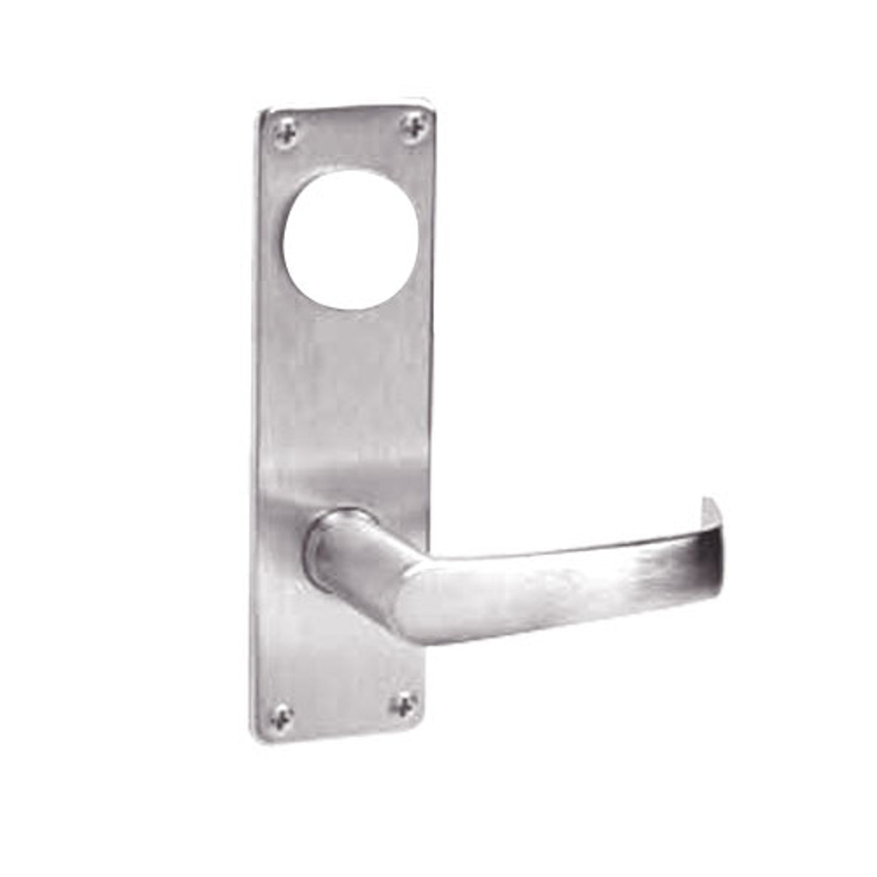 ML2073-NSN-629-CL7 Corbin Russwin ML2000 Series IC 7-Pin Less Core Mortise Classroom Security Locksets with Newport Lever and Deadbolt in Bright Stainless Steel