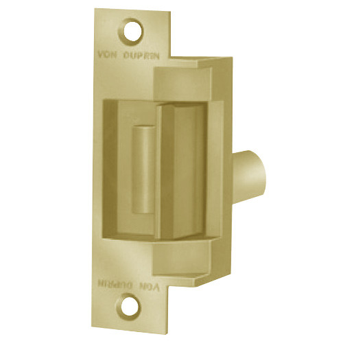 6211WF-FS-DS-12VDC-US4 Von Duprin Electric Strike in Satin Brass Finish