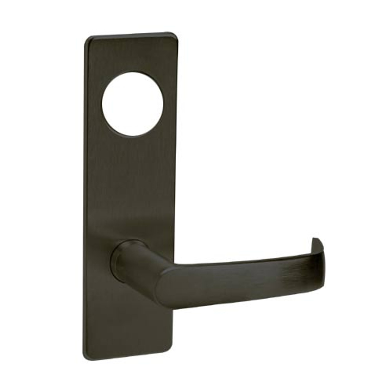 ML2055-NSM-613-CL6 Corbin Russwin ML2000 Series IC 6-Pin Less Core Mortise Classroom Locksets with Newport Lever in Oil Rubbed Bronze