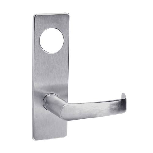 ML2056-NSP-626-CL6 Corbin Russwin ML2000 Series IC 6-Pin Less Core Mortise Classroom Locksets with Newport Lever in Satin Chrome
