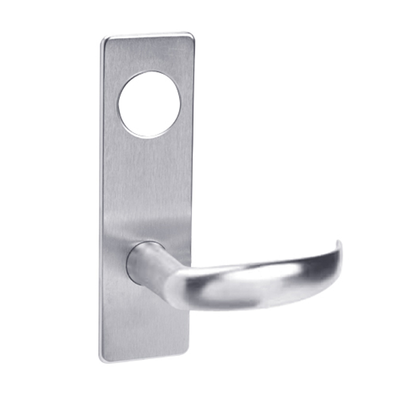 ML2055-PSM-625-LC Corbin Russwin ML2000 Series Mortise Classroom Locksets with Princeton Lever in Bright Chrome