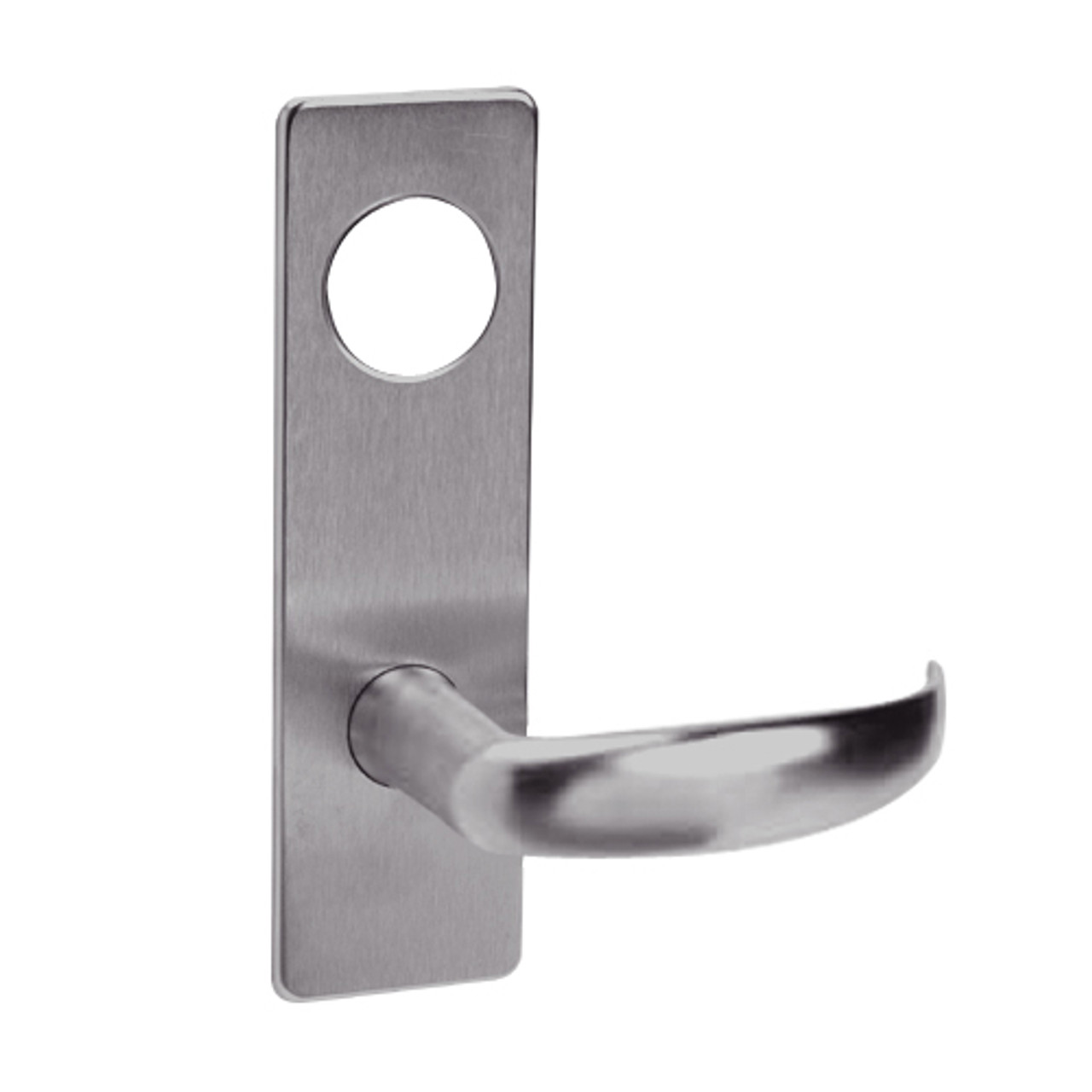 ML2069-PSM-630-CL7 Corbin Russwin ML2000 Series IC 7-Pin Less Core Mortise Institution Privacy Locksets with Princeton Lever in Satin Stainless