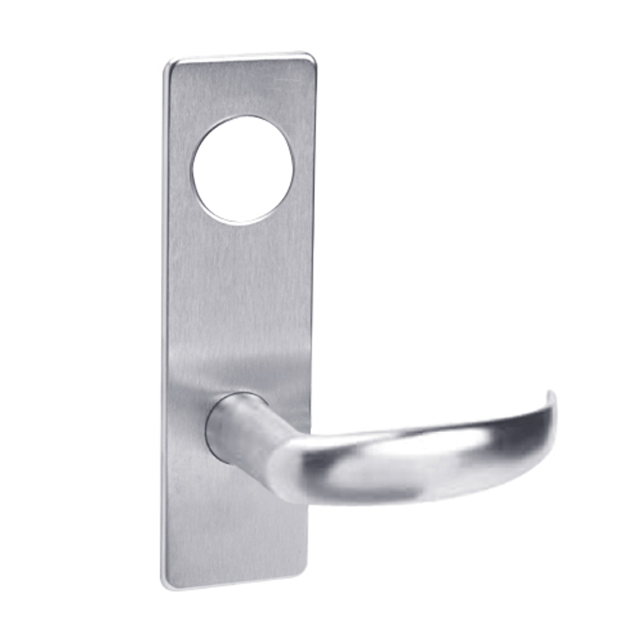 ML2058-PSM-625-M31 Corbin Russwin ML2000 Series Mortise Entrance Holdback Trim Pack with Princeton Lever in Bright Chrome