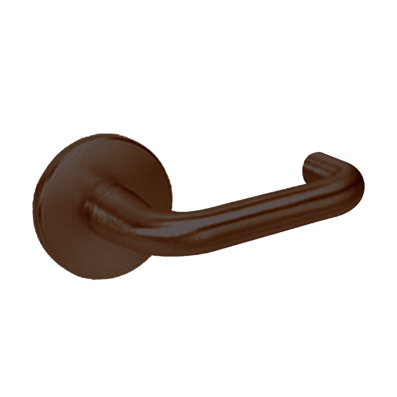 CRR8847FL-613E Yale 8800FL Series Single Cylinder with Deadbolt Mortise Entrance Lock with Indicator with Carmel Lever in Dark Satin Bronze