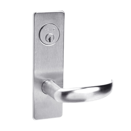 ML2059-PSN-629 Corbin Russwin ML2000 Series Mortise Security Storeroom Locksets with Princeton Lever and Deadbolt in Bright Stainless Steel