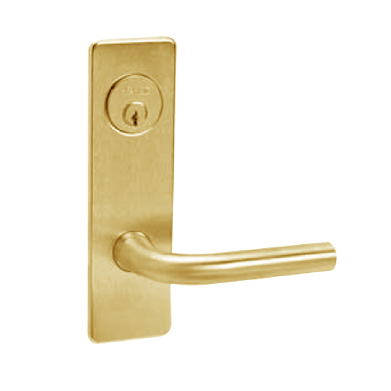 ML2058-RSN-606 Corbin Russwin ML2000 Series Mortise Entrance Holdback Locksets with Regis Lever in Satin Brass