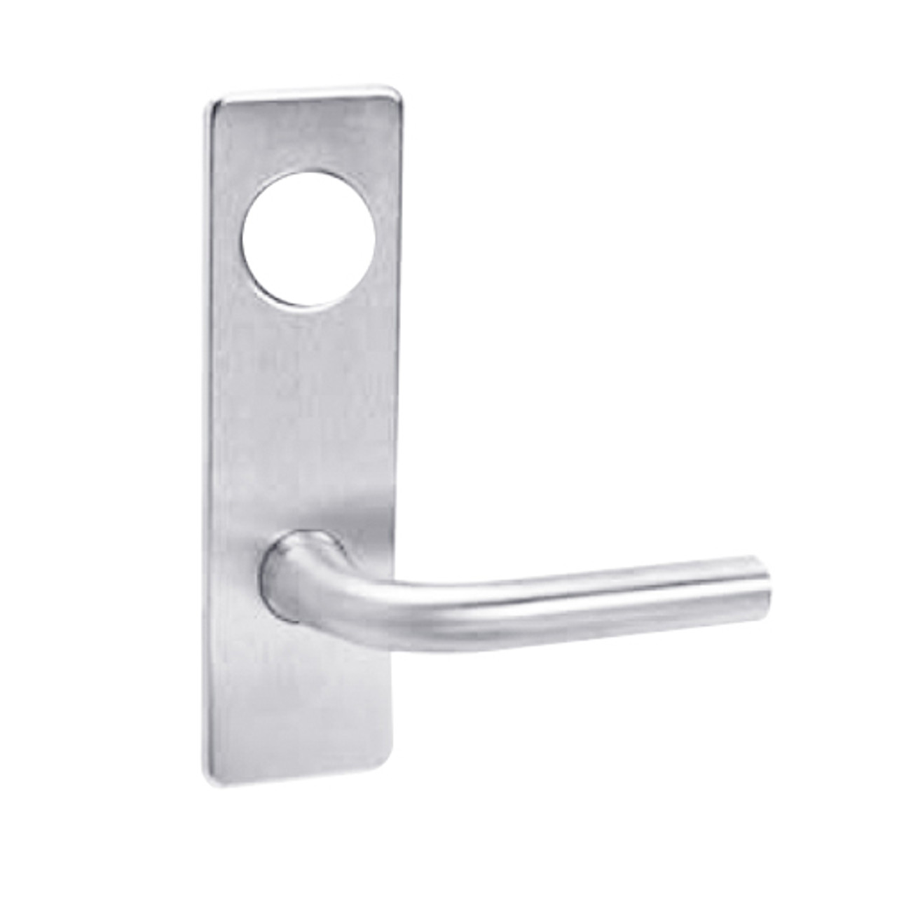 ML2051-RSN-625-CL6 Corbin Russwin ML2000 Series IC 6-Pin Less Core Mortise Office Locksets with Regis Lever in Bright Chrome