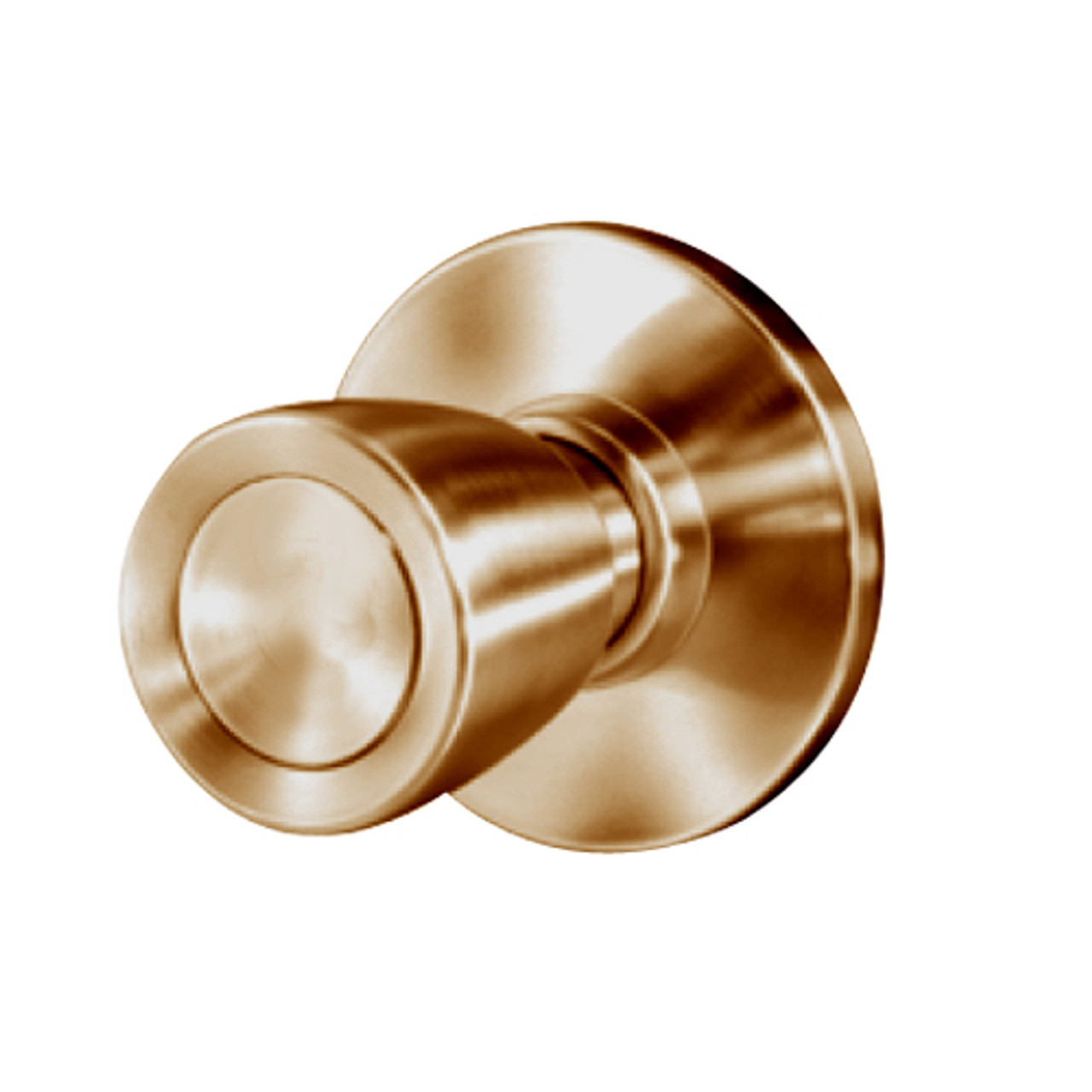 8K30NX6ASTK612 Best 8K Series Exit Heavy Duty Cylindrical Knob Locks with Tulip Style in Satin Bronze