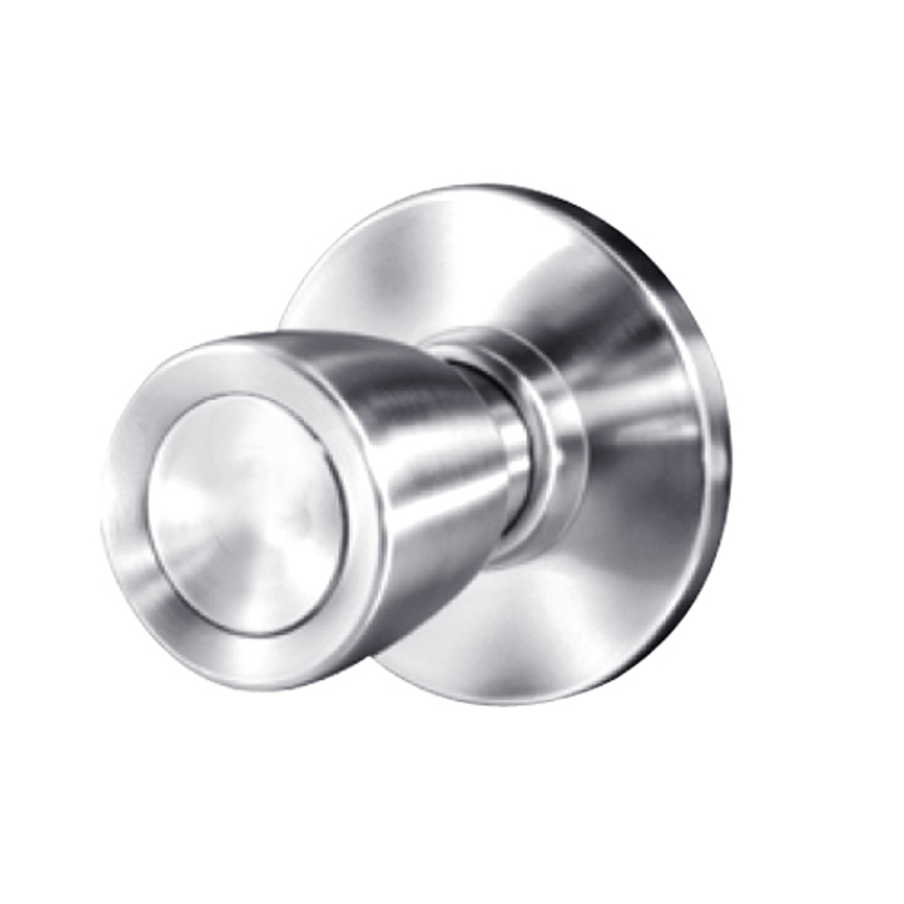 8K30NX6ASTK625 Best 8K Series Exit Heavy Duty Cylindrical Knob Locks with Tulip Style in Bright Chrome