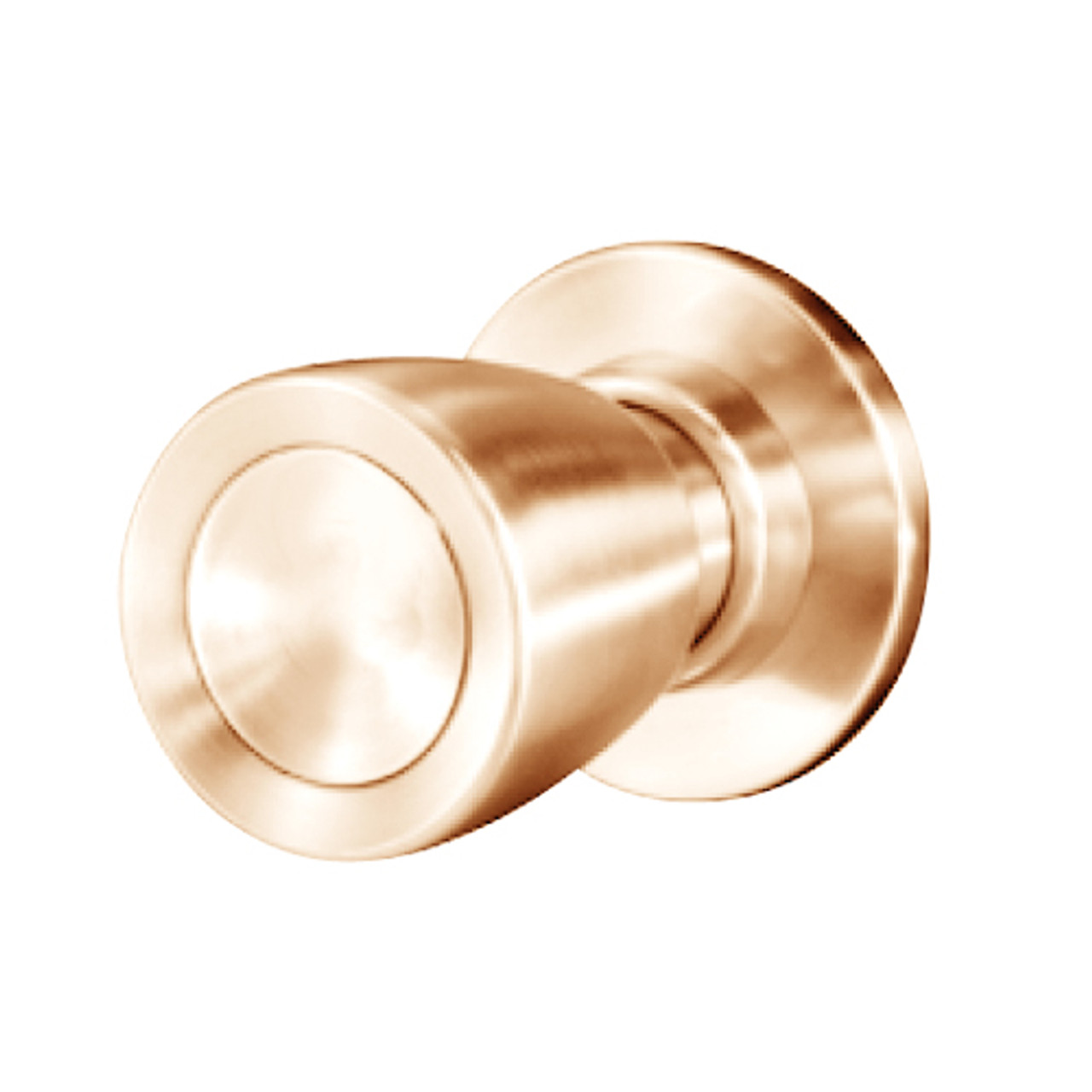 8K30NX6CS3611 Best 8K Series Exit Heavy Duty Cylindrical Knob Locks with Tulip Style in Bright Bronze