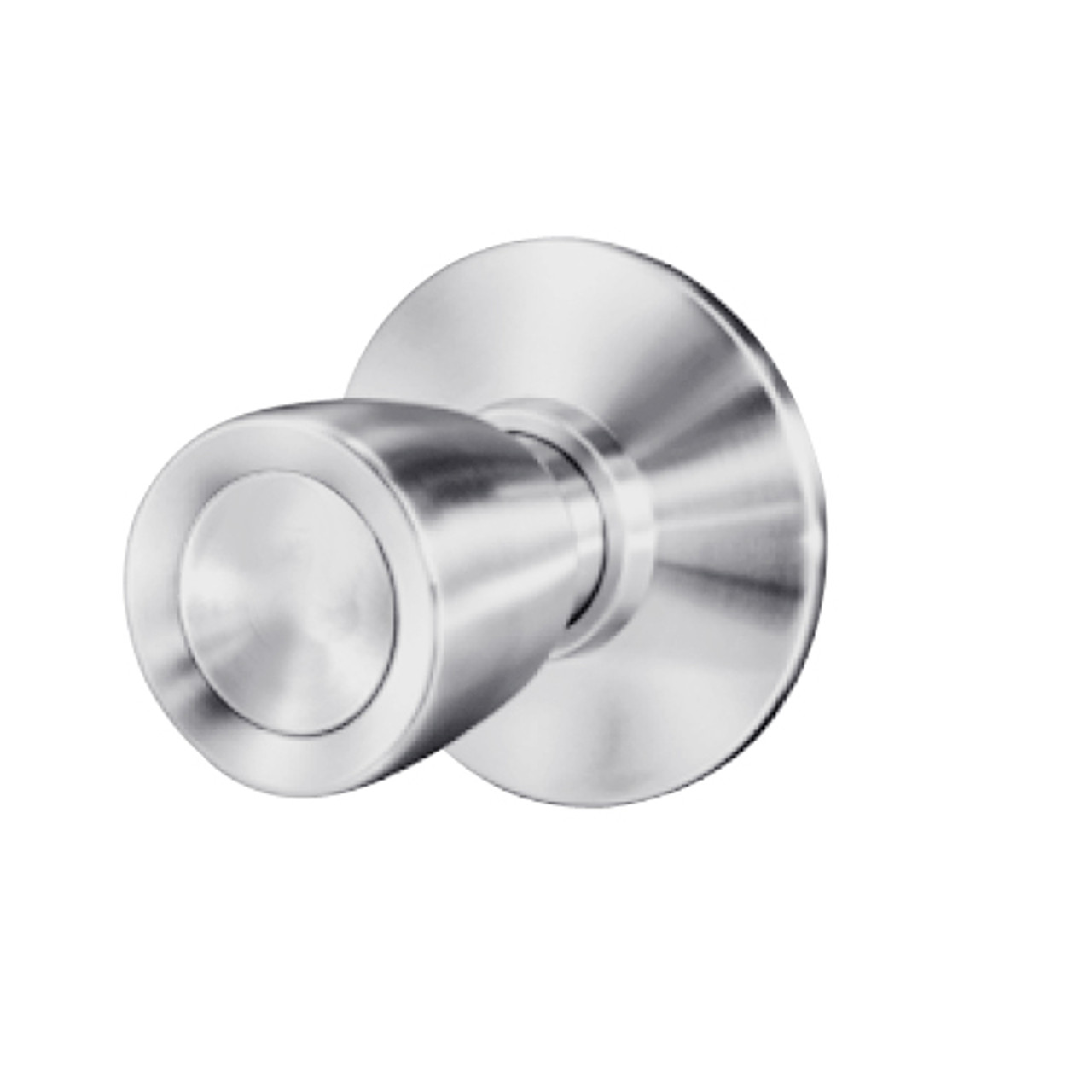 8K30NX6DS3626 Best 8K Series Exit Heavy Duty Cylindrical Knob Locks with Tulip Style in Satin Chrome