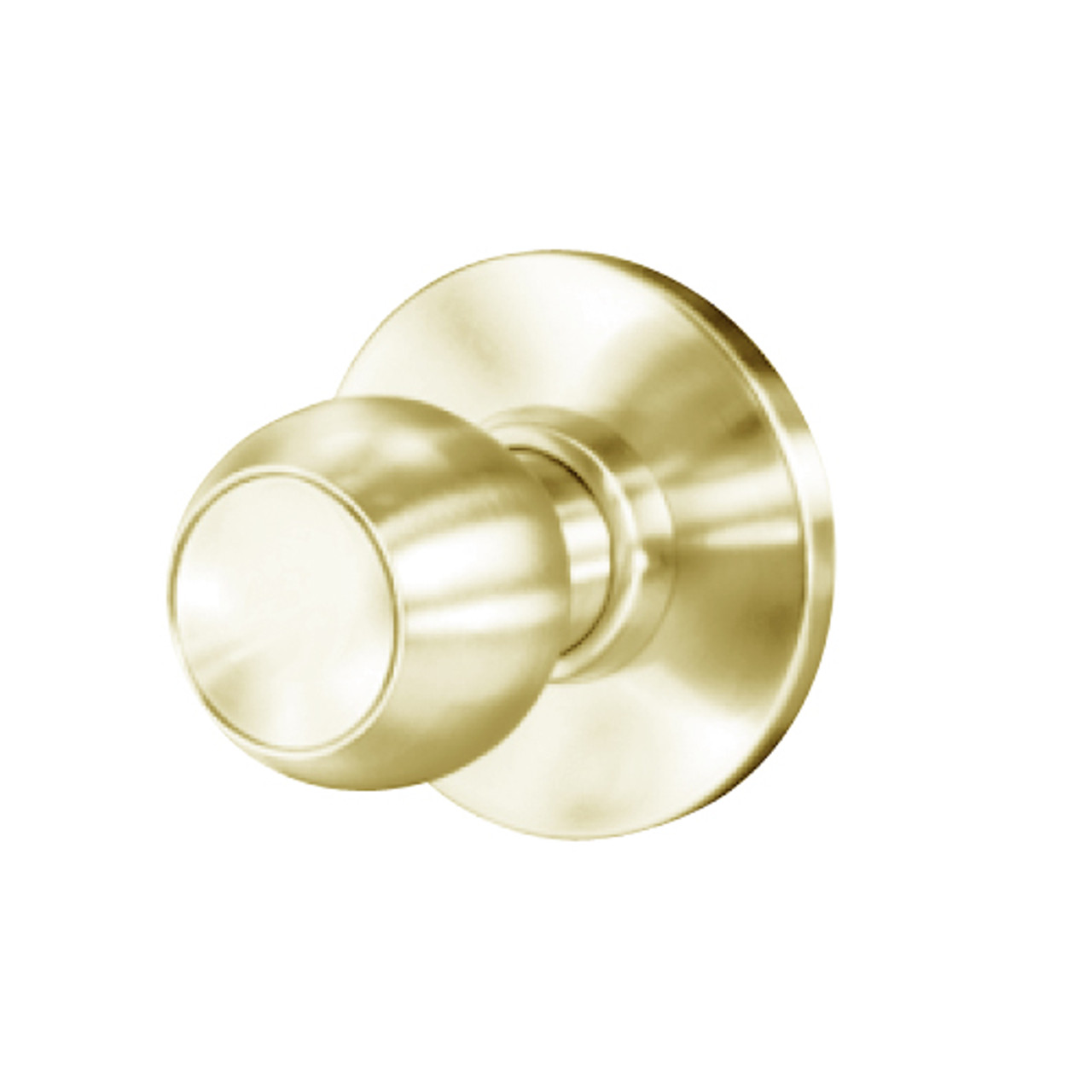 8K30NX4ASTK606 Best 8K Series Exit Heavy Duty Cylindrical Knob Locks with Round Style in Satin Brass