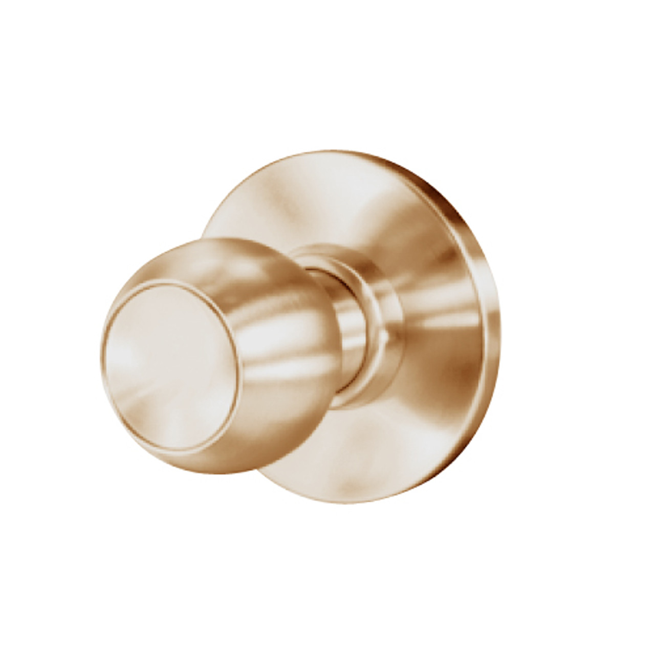 8K30NX4AS3612 Best 8K Series Exit Heavy Duty Cylindrical Knob Locks with Round Style in Satin Bronze