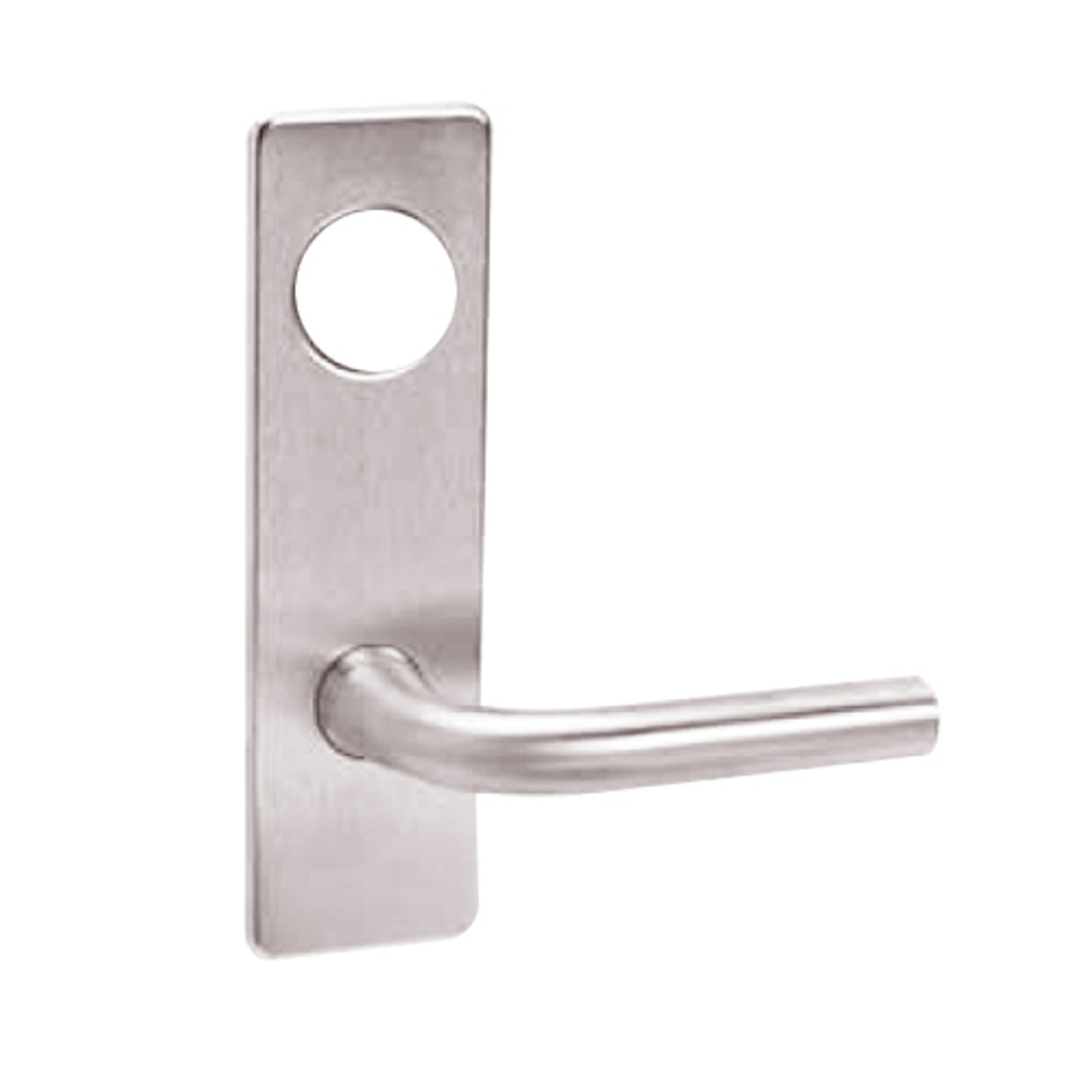 ML2055-RSN-629-LC Corbin Russwin ML2000 Series Mortise Classroom Locksets with Regis Lever in Bright Stainless Steel