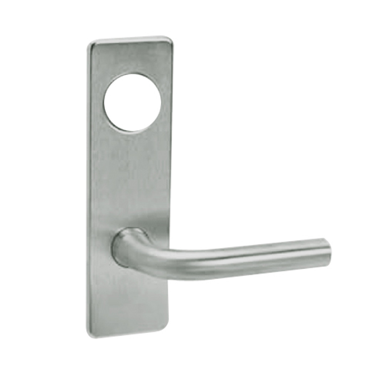 ML2055-RSN-619-CL6 Corbin Russwin ML2000 Series IC 6-Pin Less Core Mortise Classroom Locksets with Regis Lever in Satin Nickel