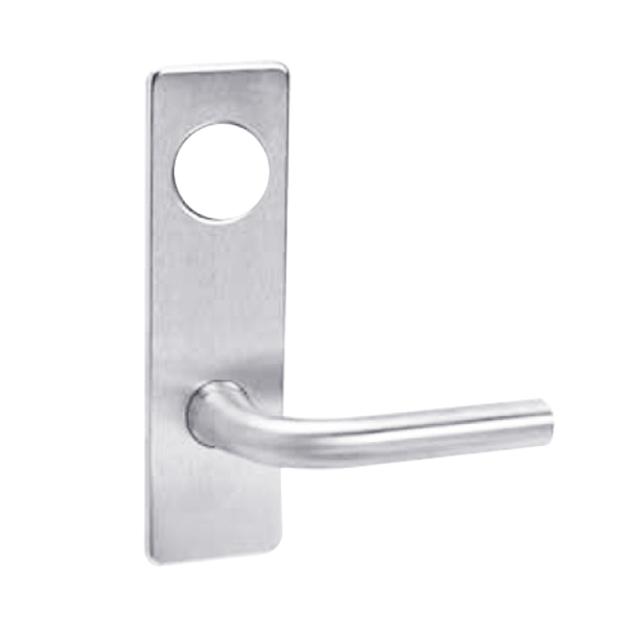 ML2057-RSN-625-CL7 Corbin Russwin ML2000 Series IC 7-Pin Less Core Mortise Storeroom Locksets with Regis Lever in Bright Chrome