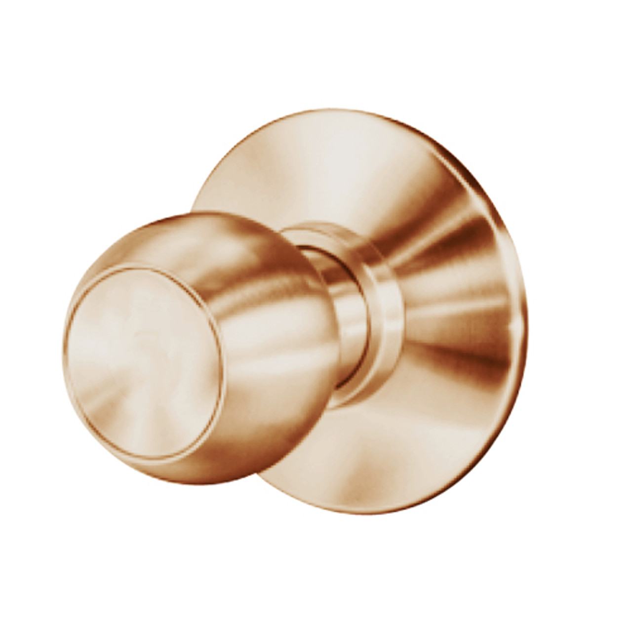 8K30Y4DSTK612 Best 8K Series Exit Heavy Duty Cylindrical Knob Locks with Round Style in Satin Bronze