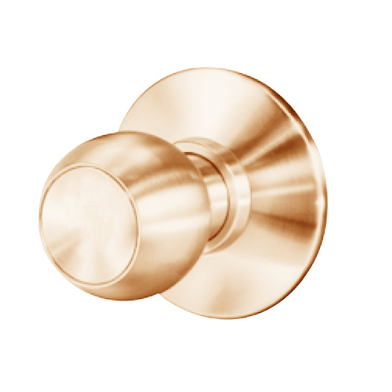 8K30Y4DS3611 Best 8K Series Exit Heavy Duty Cylindrical Knob Locks with Round Style in Bright Bronze