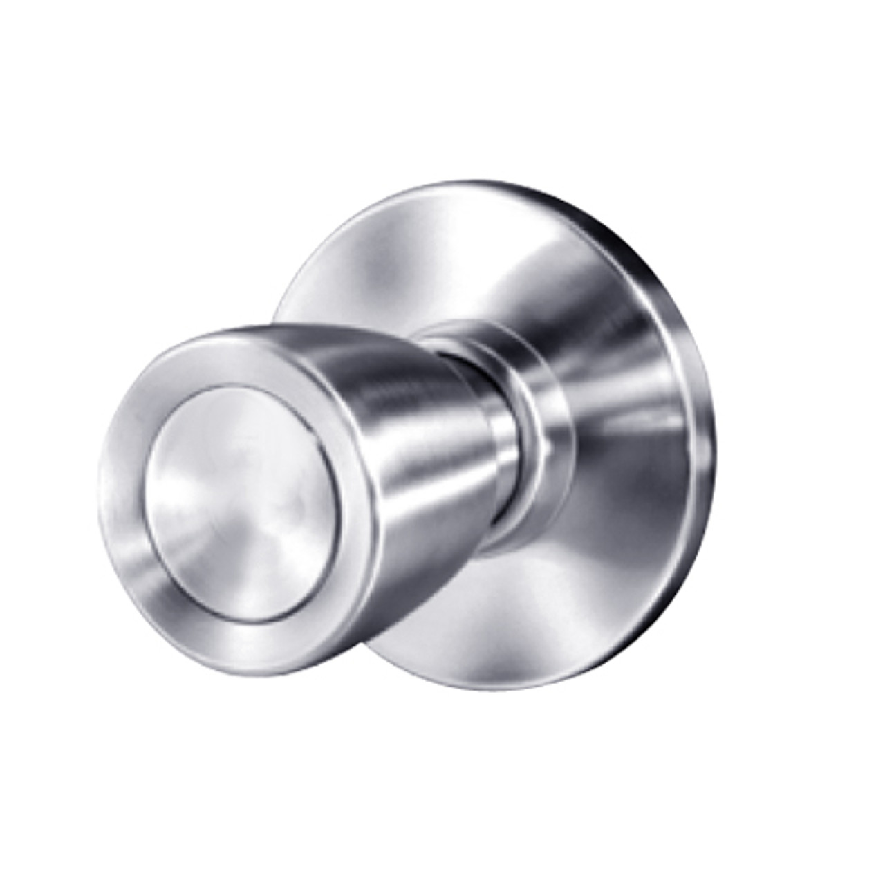 8K30M6ASTK626 Best 8K Series Communicating Heavy Duty Cylindrical Knob Locks with Tulip Style in Satin Chrome