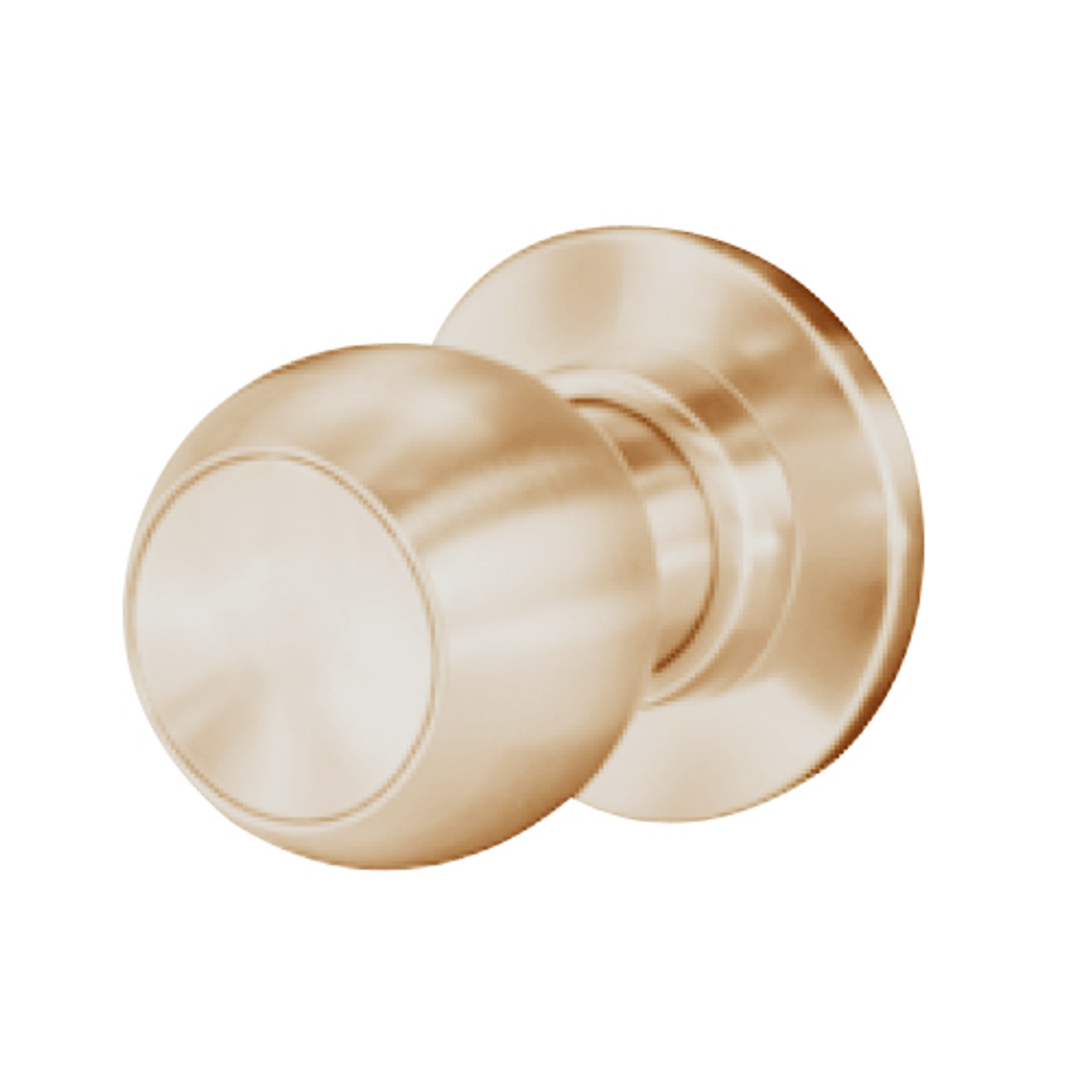 8K30Z4CSTK612 Best 8K Series Closet Heavy Duty Cylindrical Knob Locks with Round Style in Satin Bronze