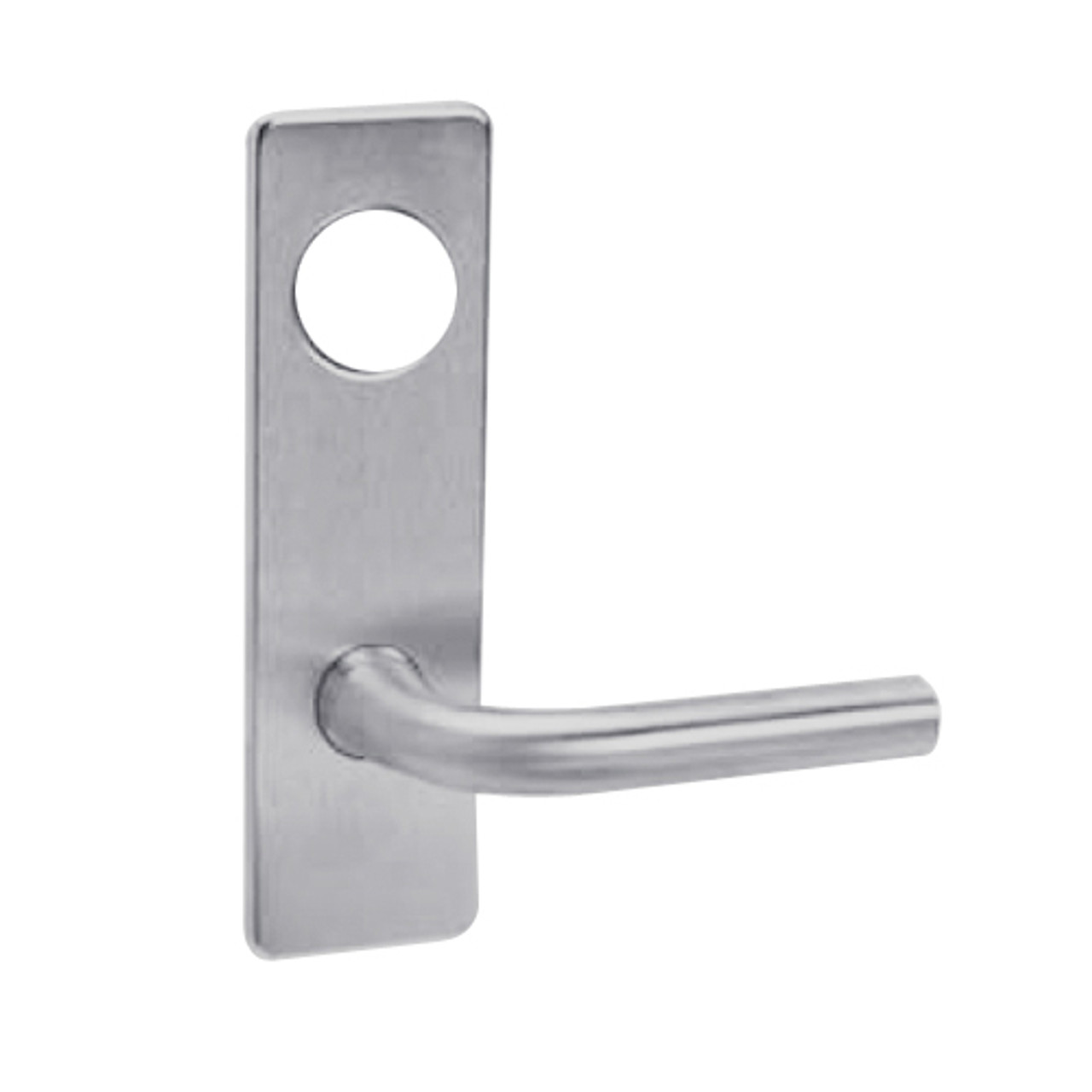 ML2042-RSN-626-CL6 Corbin Russwin ML2000 Series IC 6-Pin Less Core Mortise Entrance Locksets with Regis Lever in Satin Chrome