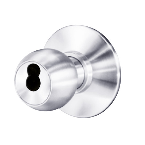 8K57R4DSTK625 Best 8K Series Classroom Heavy Duty Cylindrical Knob Locks with Round Style in Bright Chrome