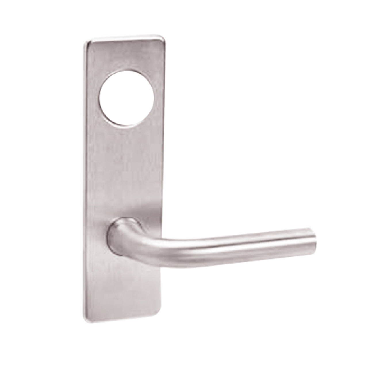 ML2051-RSM-629-CL6 Corbin Russwin ML2000 Series IC 6-Pin Less Core Mortise Office Locksets with Regis Lever in Bright Stainless Steel