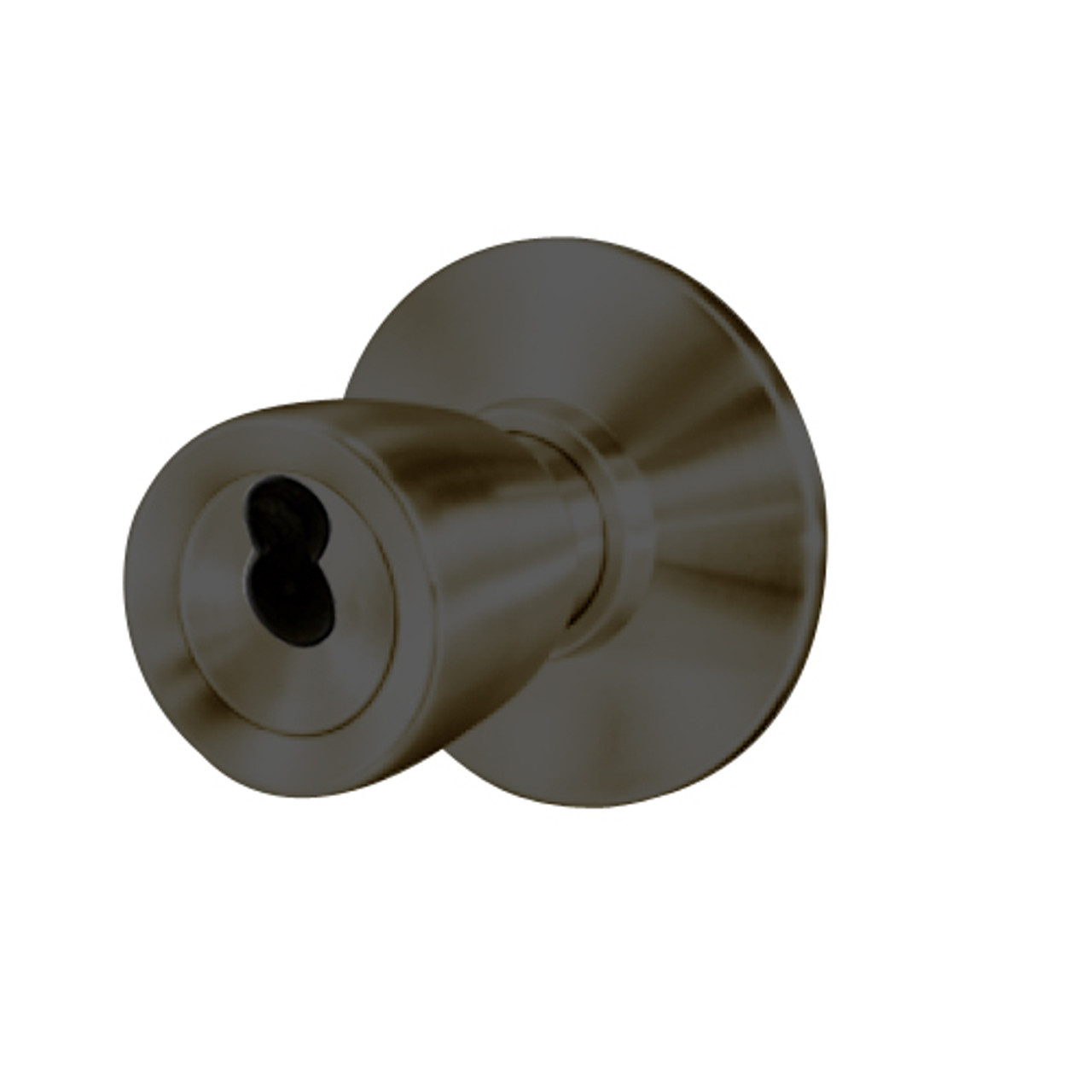 8K47H6DSTK613 Best 8K Series Hotel Heavy Duty Cylindrical Knob Locks with Tulip Style in Oil Rubbed Bronze