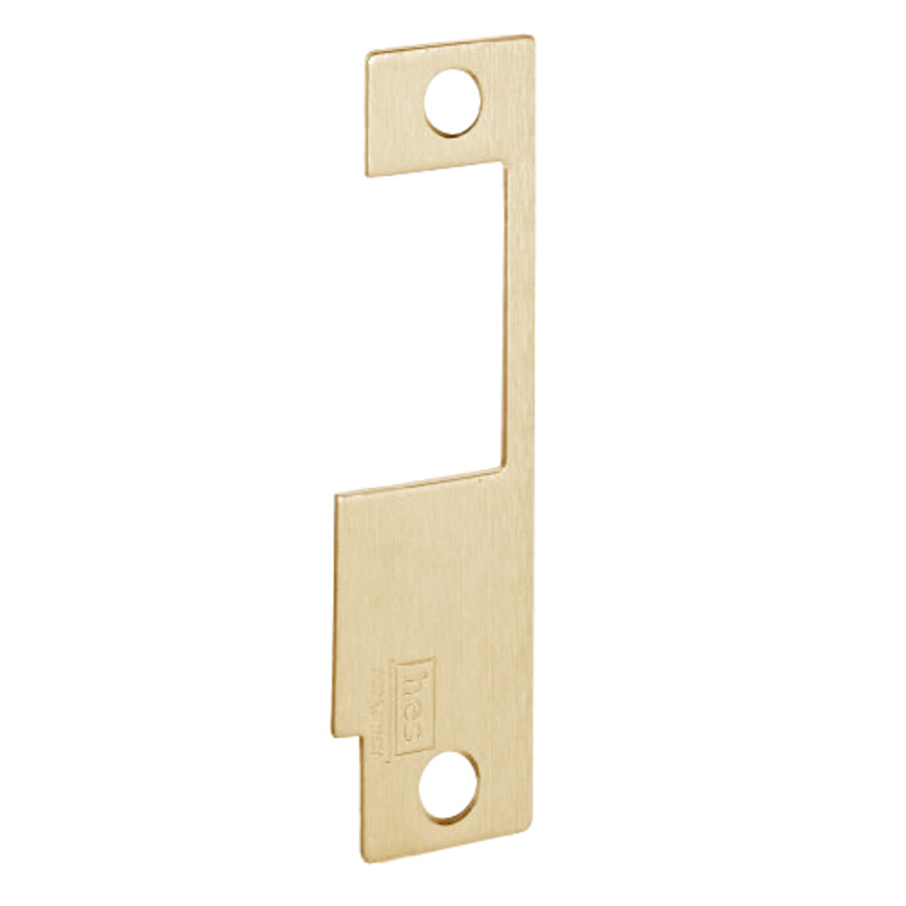852K-606 Hes 4-7/8" x 1-1/4" Faceplate in Satin Brass Finish