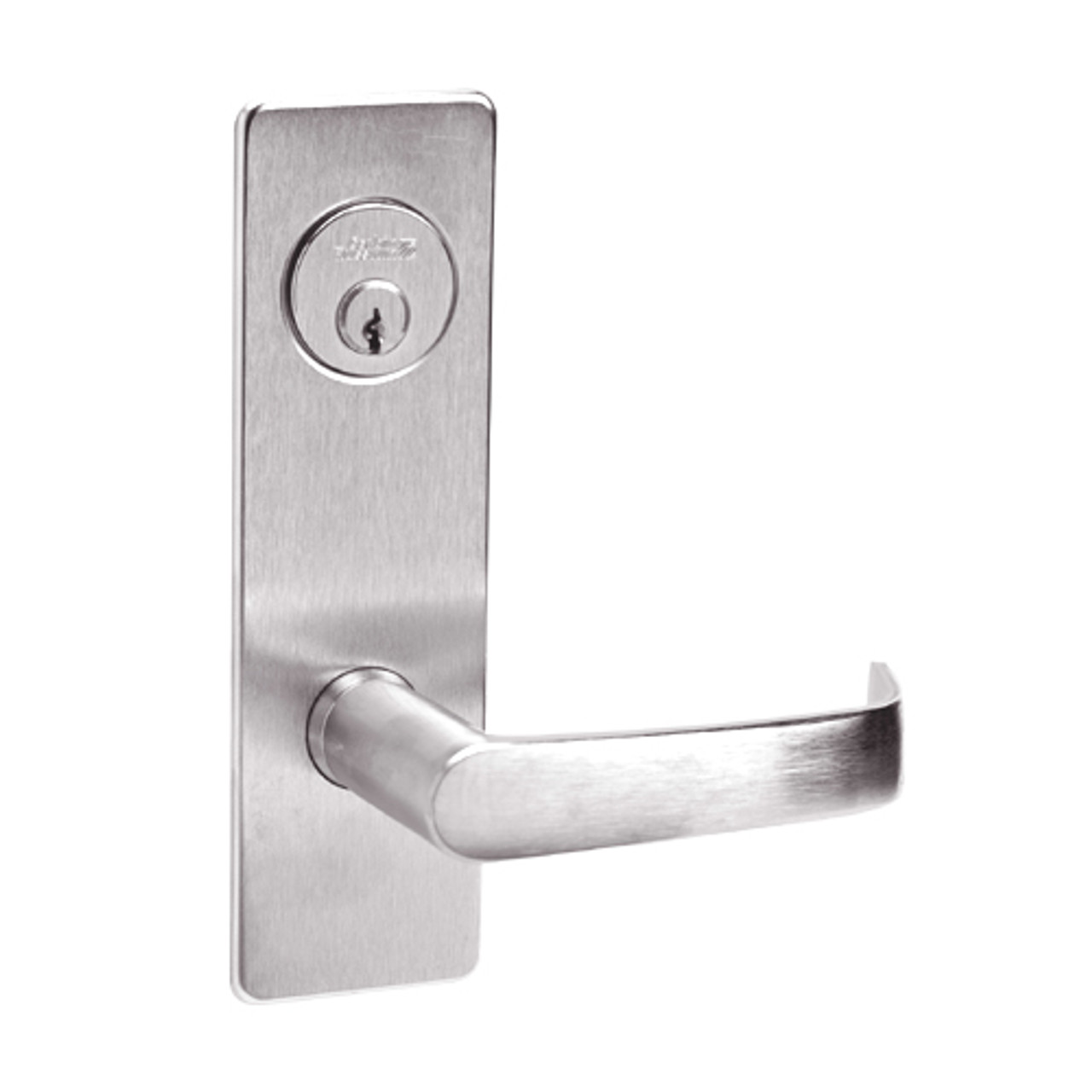 ML2059-NSR-629 Corbin Russwin ML2000 Series Mortise Security Storeroom Locksets with Newport Lever and Deadbolt in Bright Stainless Steel