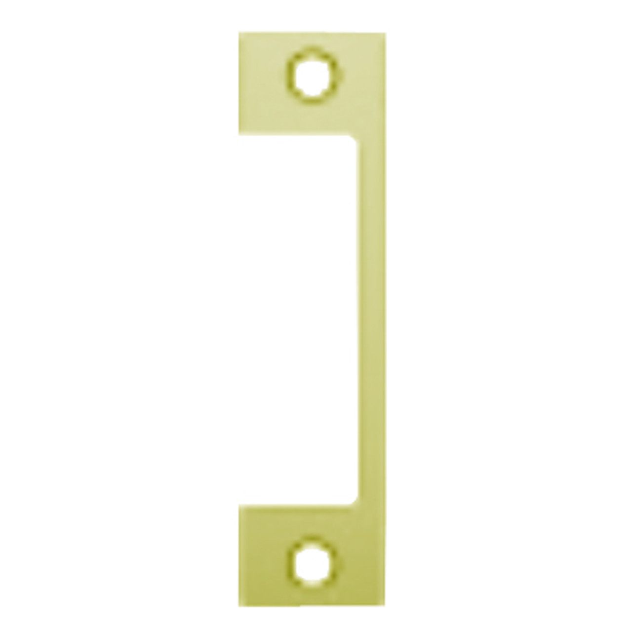 HM-605 Hes 4-7/8" x 1-1/4" Faceplate in Bright Brass Finish