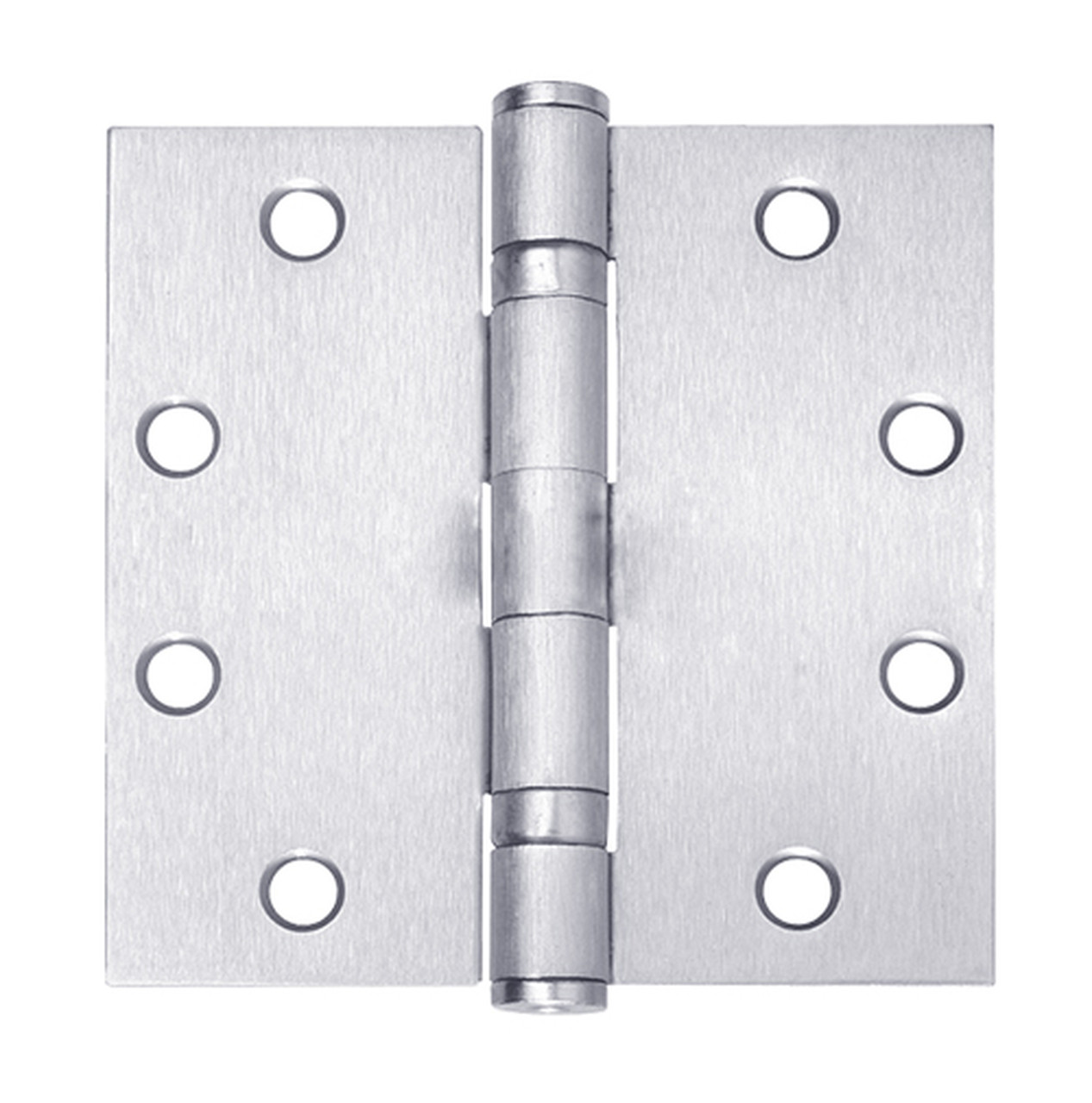 5BB1SH-4-5x4-5-651 IVES 5 Knuckle Ball Bearing Full Mortise Hinge with Security Studs in Bright Chrome Plated