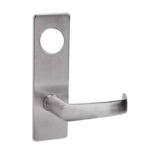 ML2054-NSR-630-CL7 Corbin Russwin ML2000 Series IC 7-Pin Less Core Mortise Entrance Locksets with Newport Lever in Satin Stainless