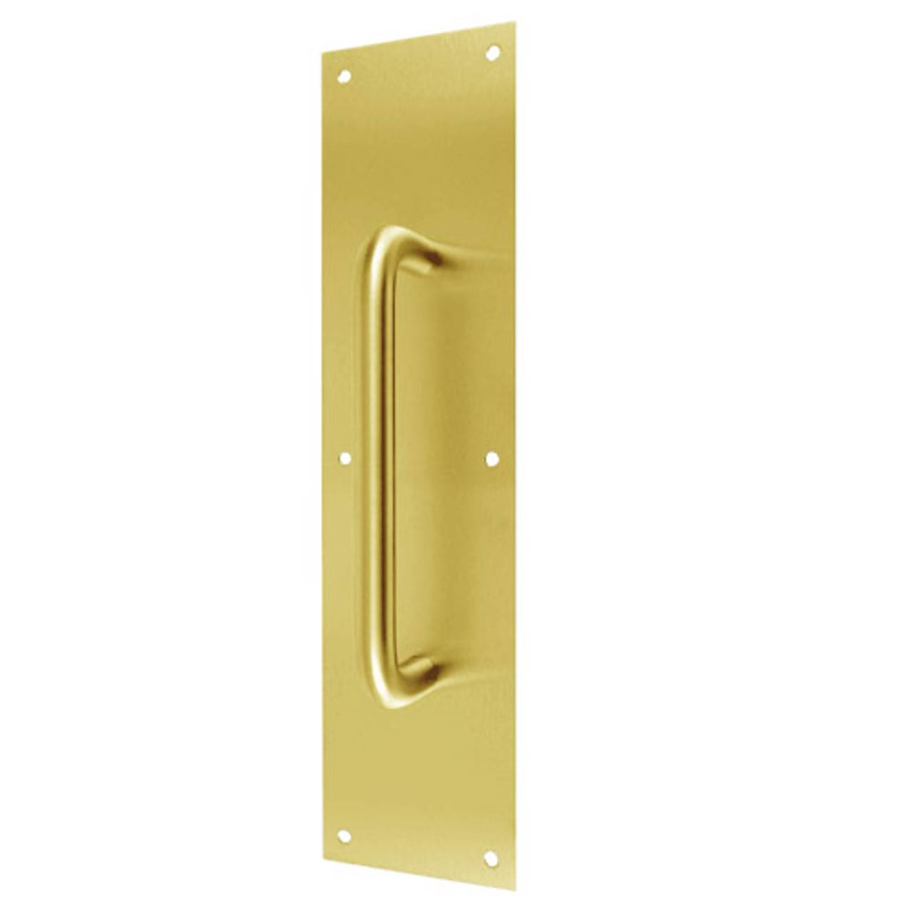 7014-605 Don Jo Pull Plates with 3/4" Round Pulls in Bright Brass Finish