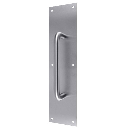 7120-630 Don Jo Pull Plates with 1" Round Pulls in Satin Stainless Steel Finish
