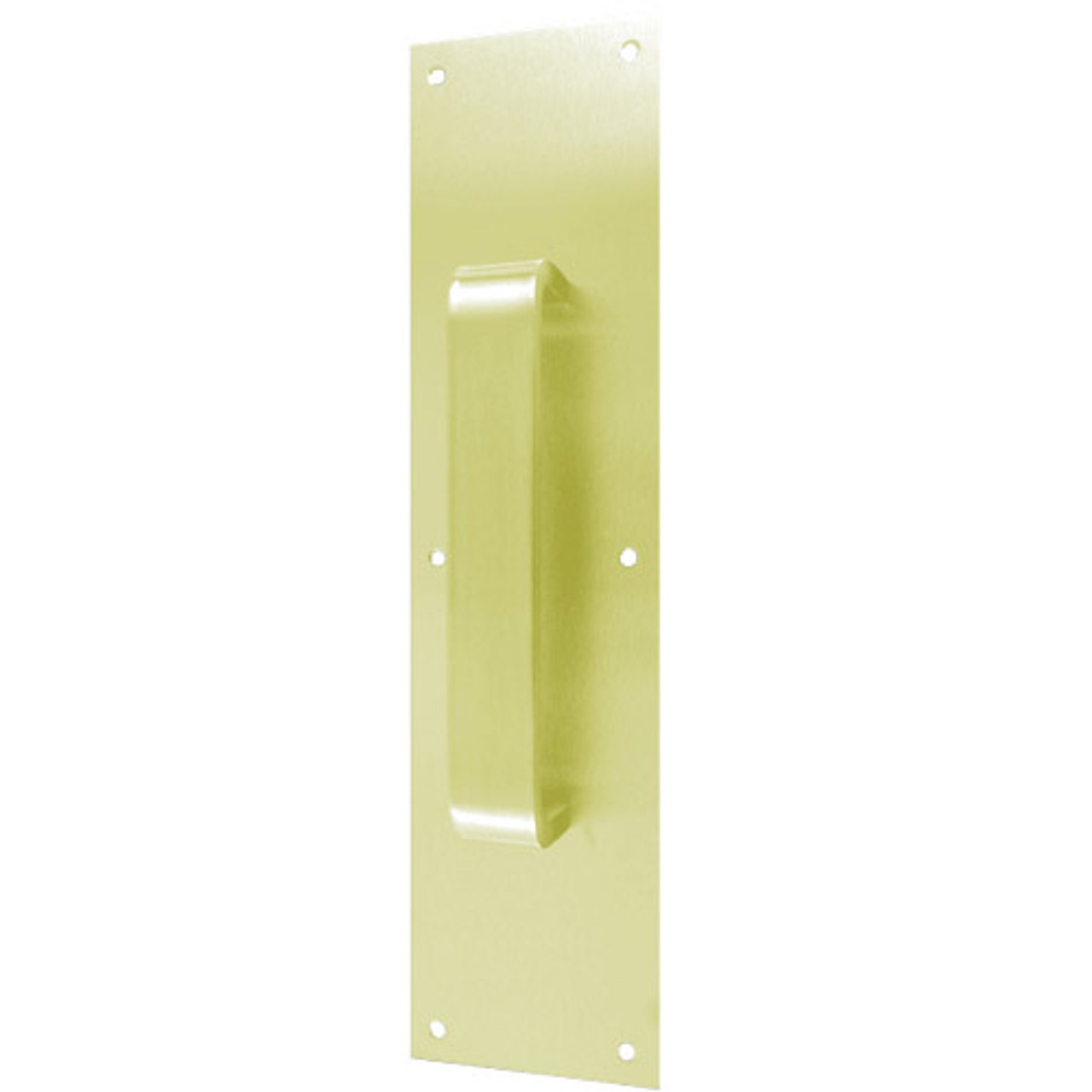 7130-605 Don Jo Pull Plates with Flat Pulls in Bright Brass Finish