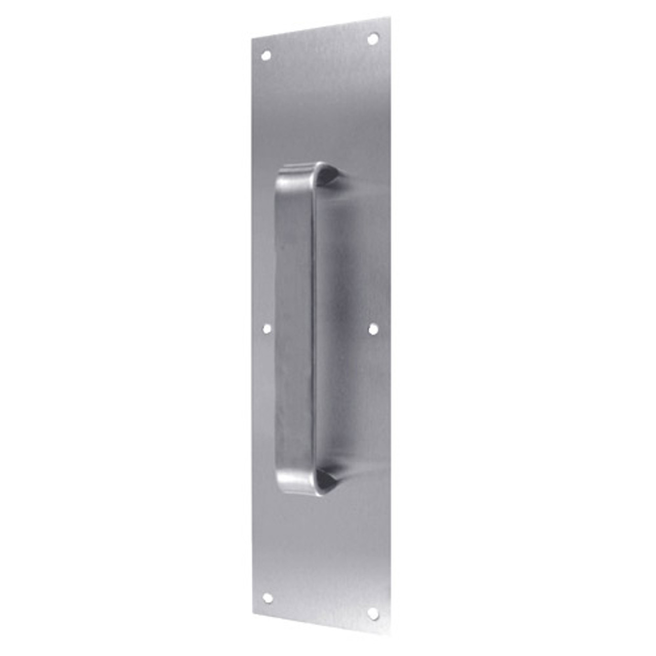 7137-630 Don Jo Pull Plates with Half Round in Satin Stainless Steel Finish