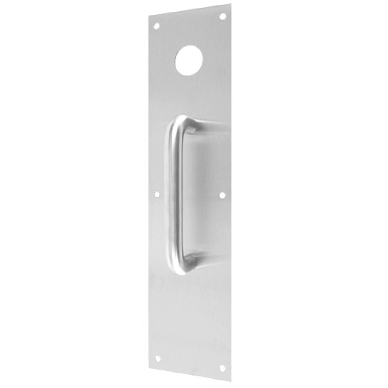 CFC7115-628 Don Jo Pull Plates with Holes in Aluminum Finish